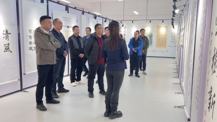 甘肃建投一安公司区域发展事业部参观甘肃工程咨询集团廉洁文化作品展